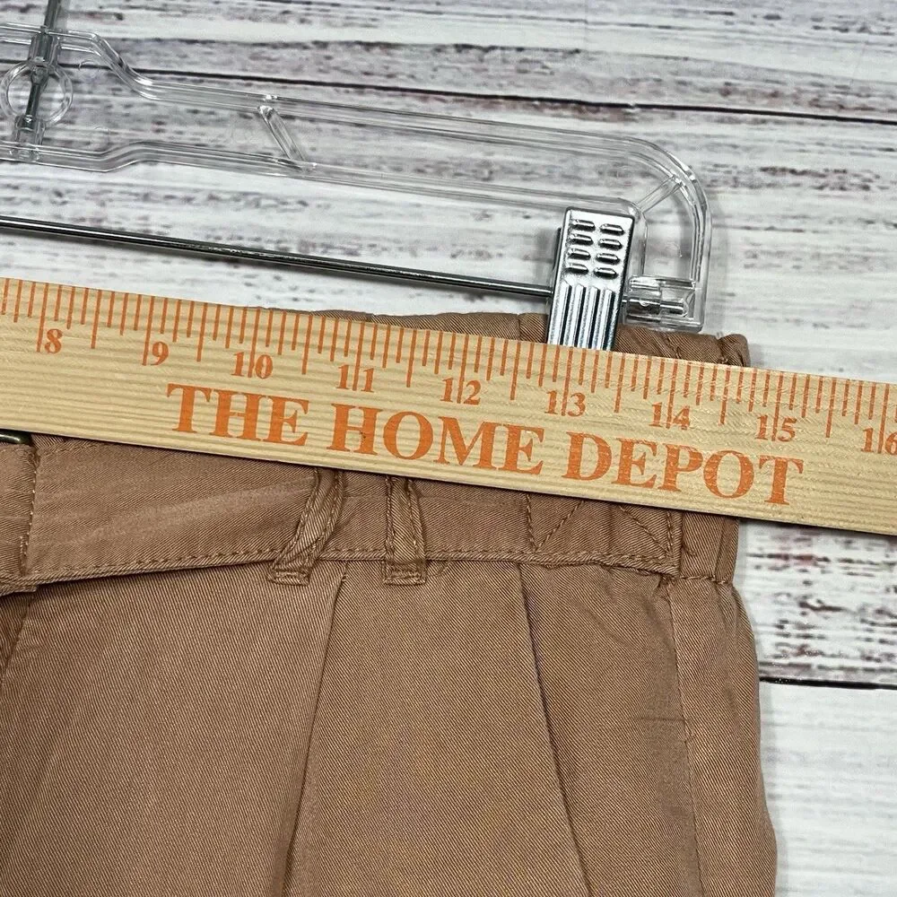 Free People Pants Women’s 4 Summers Over Cargo Belted Button Fly High Rise Pink